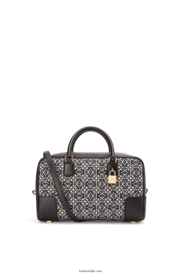 Loewe Жене Амазона 28 торба од анаграм жакарда и телеће коже морнарско/црна HJTY168