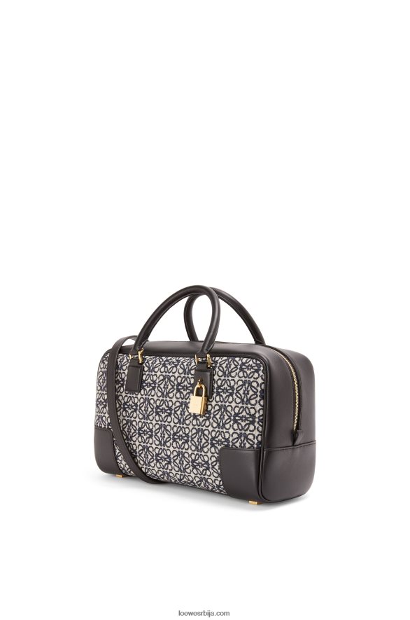 Loewe Жене Амазона 28 торба од анаграм жакарда и телеће коже морнарско/црна HJTY168