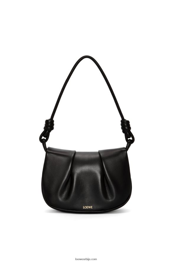 Loewe Жене пасео торба од сјајне напа телеће коже црн HJTY337