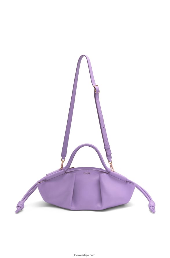 Loewe Жене мала пасео торба од сјајне напа телеће коже светло љубичаста HJTY354