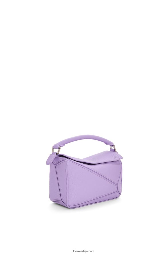 Loewe Жене мини пуззле торба од мекане телеће коже светло љубичаста HJTY199