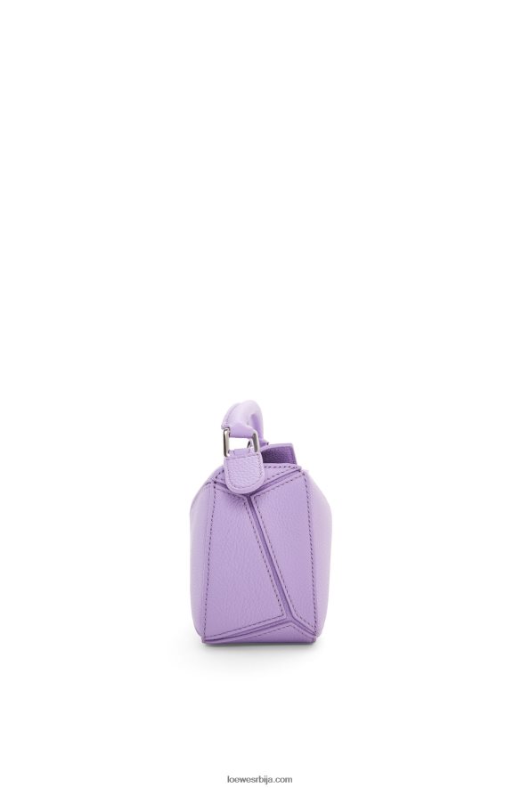 Loewe Жене мини пуззле торба од мекане телеће коже светло љубичаста HJTY199