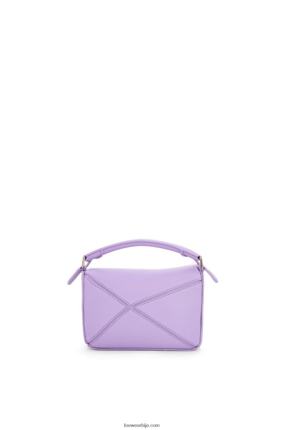 Loewe Жене мини пуззле торба од мекане телеће коже светло љубичаста HJTY199