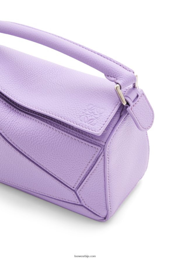 Loewe Жене мини пуззле торба од мекане телеће коже светло љубичаста HJTY199