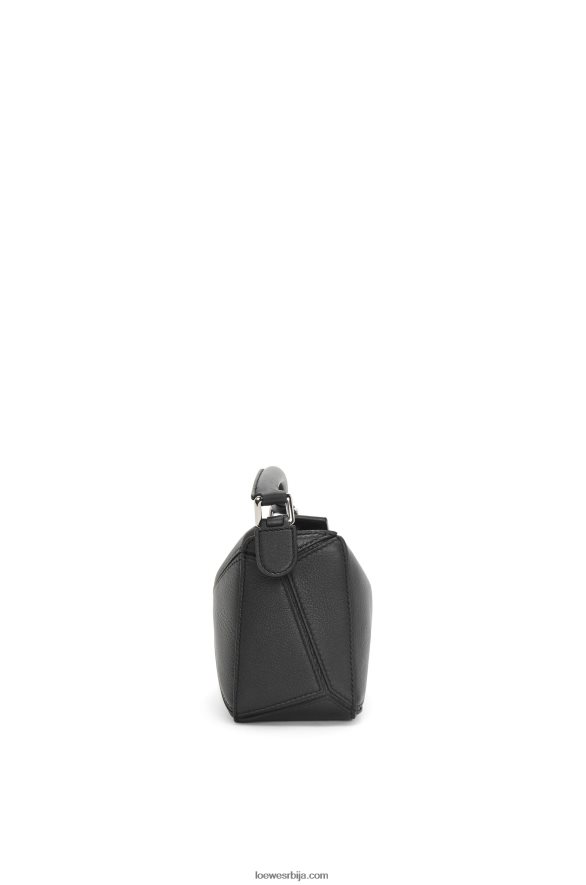 Loewe Жене мини пуззле торба од класичне телеће коже црн HJTY200