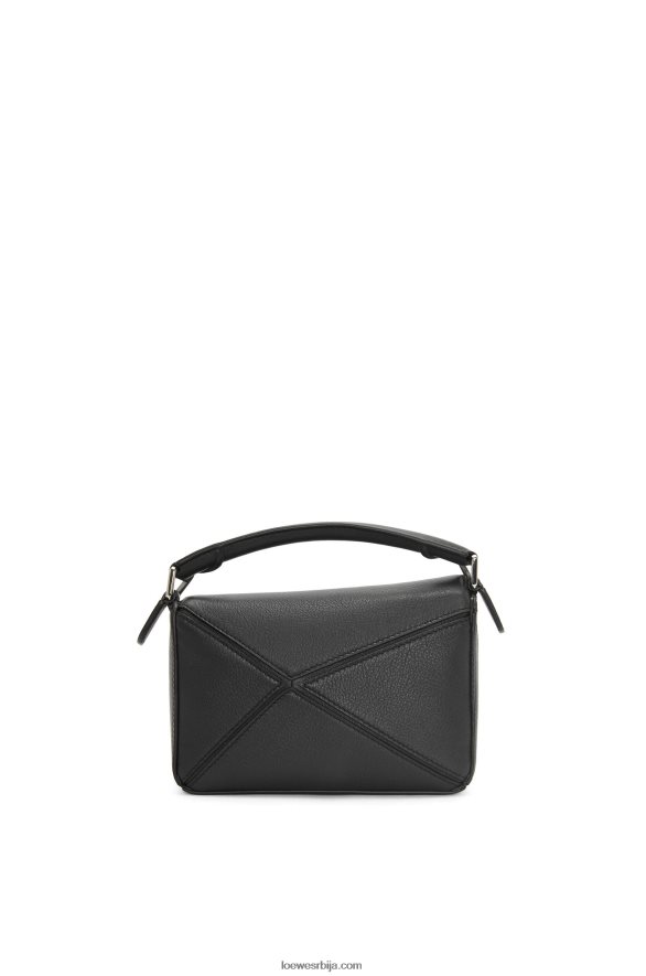 Loewe Жене мини пуззле торба од класичне телеће коже црн HJTY200