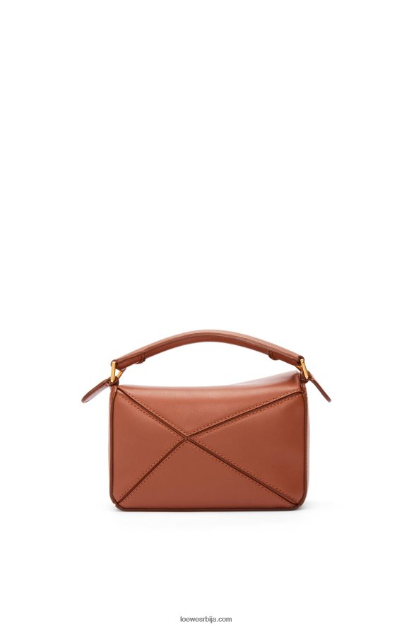 Loewe Жене цалцифер мини пуззле торба од сатенске телеће коже рђа HJTY260