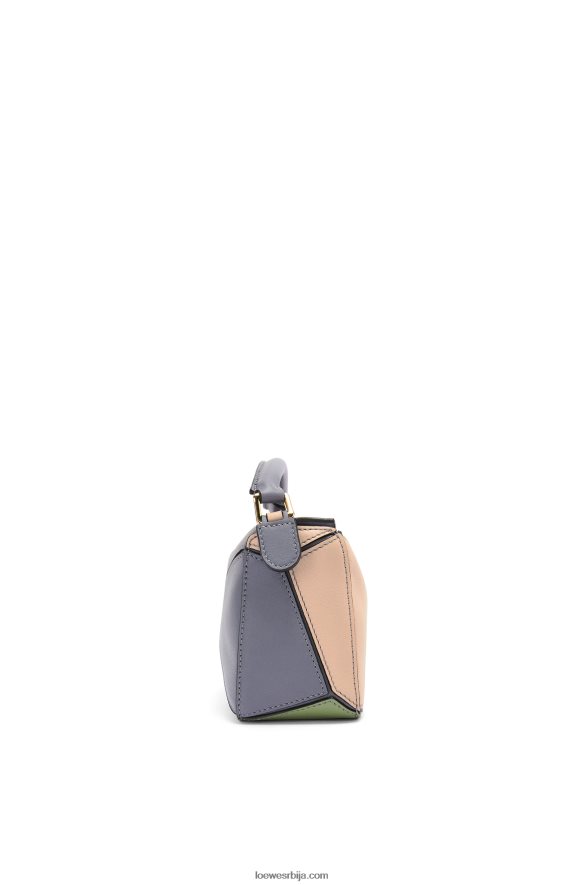 Loewe Жене мини пуззле торба од класичне телеће коже асфалт сив/акт HJTY284
