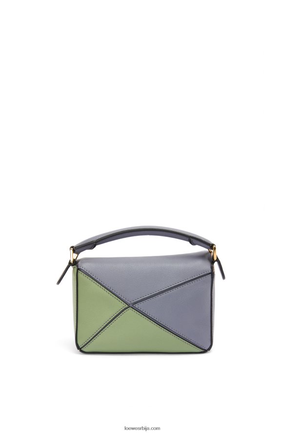Loewe Жене мини пуззле торба од класичне телеће коже асфалт сив/акт HJTY284