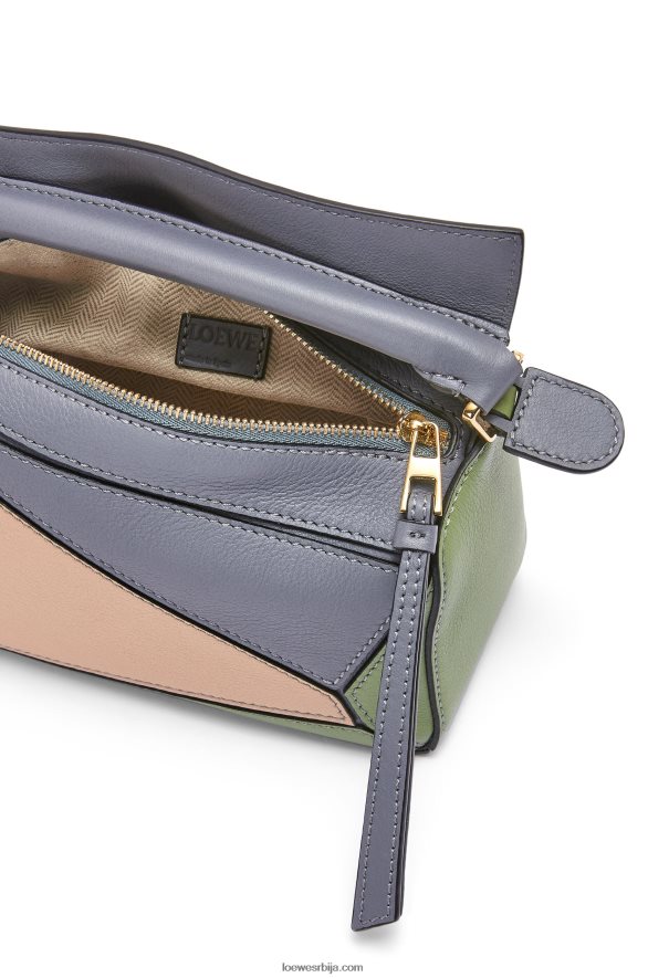 Loewe Жене мини пуззле торба од класичне телеће коже асфалт сив/акт HJTY284