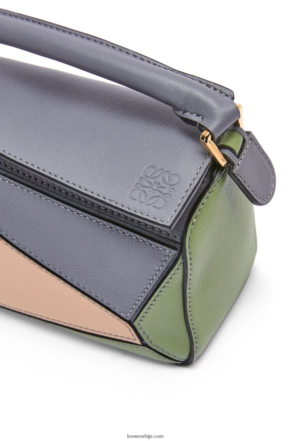 Loewe Жене мини пуззле торба од класичне телеће коже асфалт сив/акт HJTY284