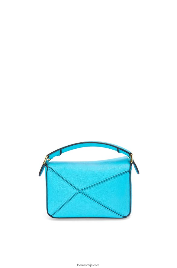 Loewe Жене мини пуззле торба од мекане телеће коже цијан HJTY287