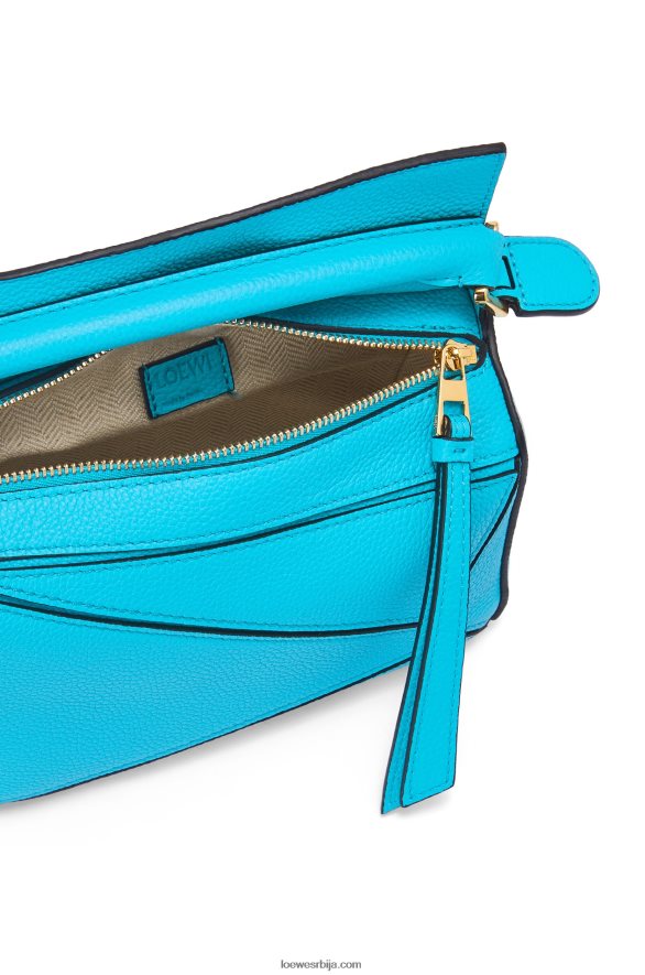 Loewe Жене мини пуззле торба од мекане телеће коже цијан HJTY287