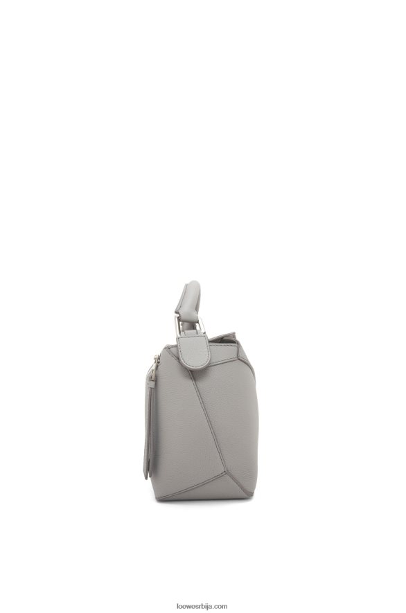 Loewe Жене мала торба за слагалице од мекане телеће коже бисерно сива HJTY366