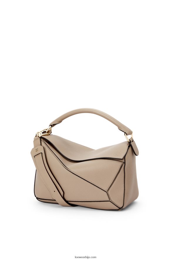 Loewe Жене пуззле торба од мекане телеће коже песак HJTY409