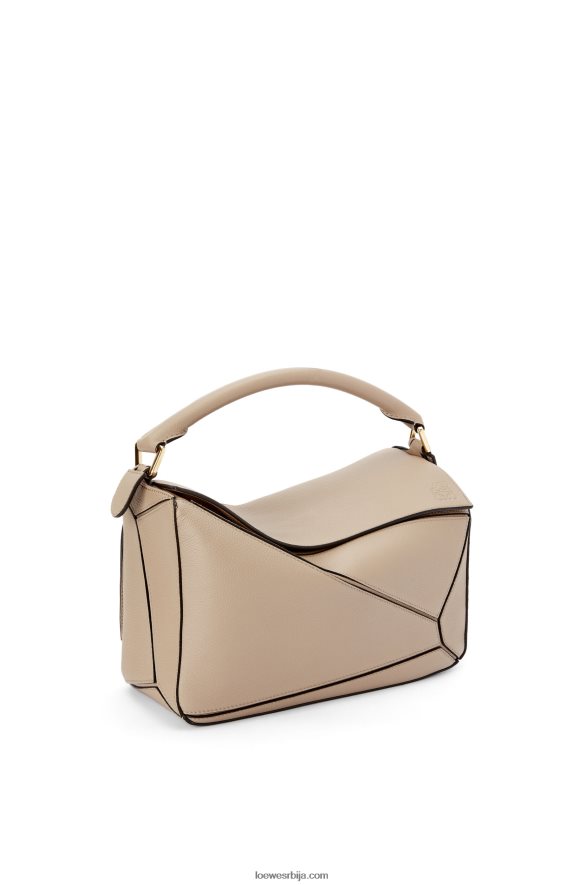 Loewe Жене пуззле торба од мекане телеће коже песак HJTY409