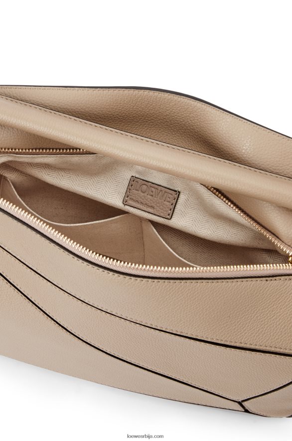 Loewe Жене пуззле торба од мекане телеће коже песак HJTY409