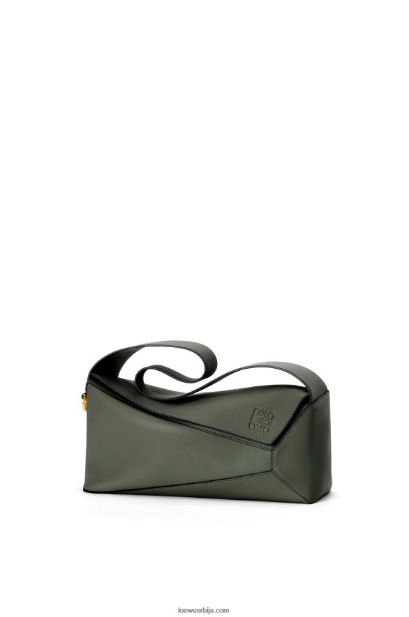 Loewe Жене пуззле хобо торба од напа телеће коже винтаге каки HJTY472