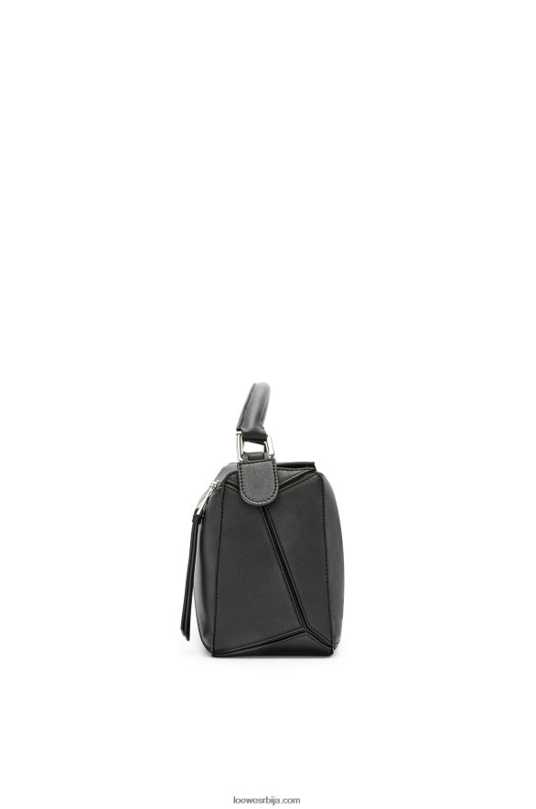 Loewe Жене мала пуззле торба од класичне телеће коже црн HJTY478
