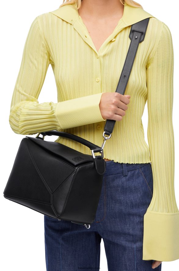 Loewe Жене пуззле торба од класичне телеће коже црн HJTY479