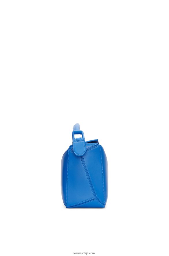 Loewe Жене мала пуззле торба од сатенске телеће коже сцуба блуе HJTY480