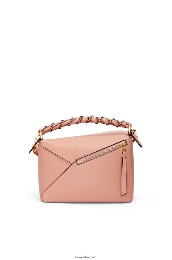 Loewe Жене мала торба за слагалице од напа телеће коже прашњаво розе HJTY498