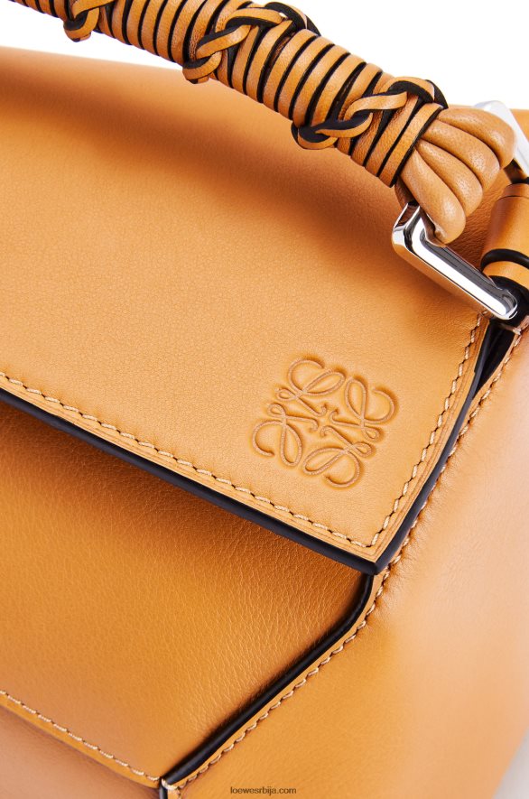 Loewe Жене мала пуззле торба од напа телеће коже топла пустиња HJTY517