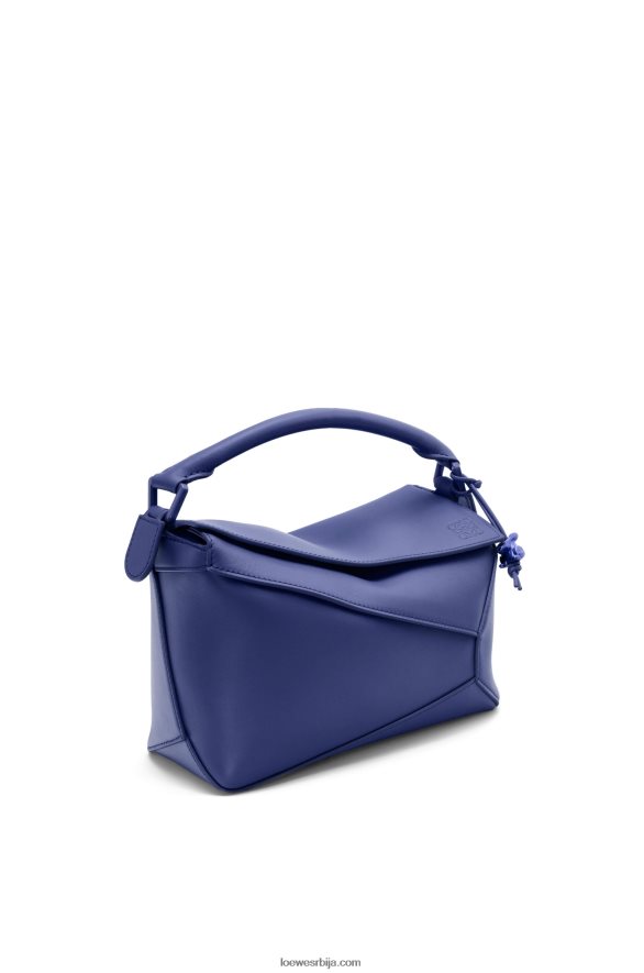 Loewe Жене мала торба за слагалице од сатенске телеће коже дубока љубичаста глазура HJTY531