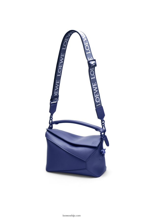 Loewe Жене мала торба за слагалице од сатенске телеће коже дубока љубичаста глазура HJTY531