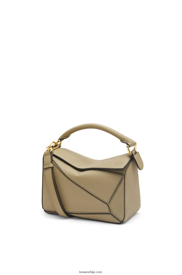 Loewe Жене мала торба за слагалице од мекане телеће коже артичока зелена HJTY535