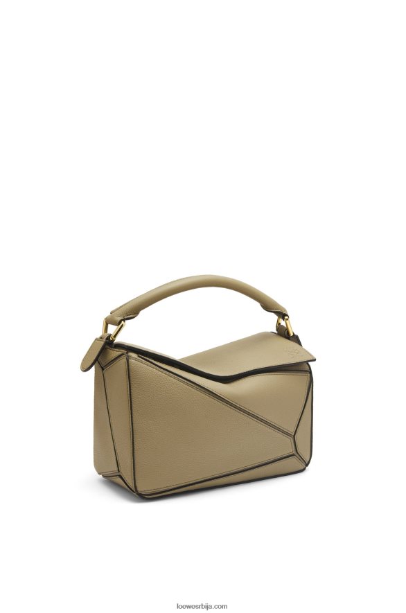 Loewe Жене мала торба за слагалице од мекане телеће коже артичока зелена HJTY535