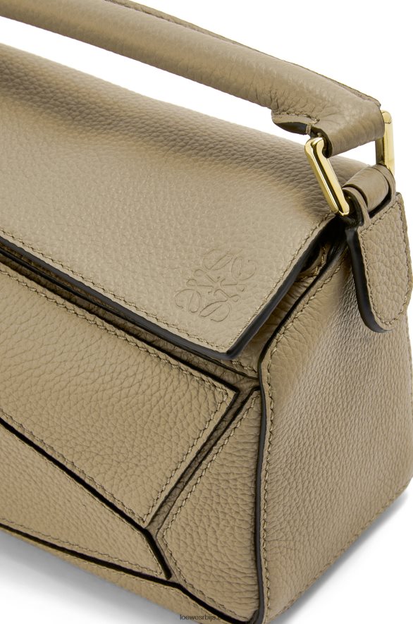 Loewe Жене мини пуззле торба од мекане телеће коже артичока зелена HJTY560