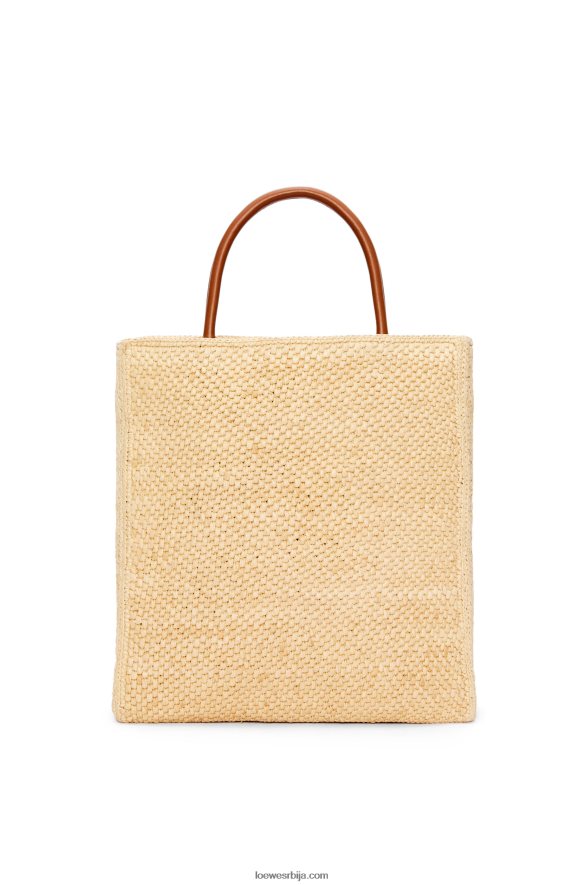 Loewe Жене стандардна а4 торба од рафије природно/црно HJTY75