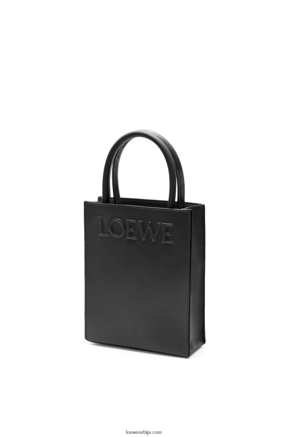 Loewe Жене стандардна а5 торба од углађене телеће коже црн HJTY118