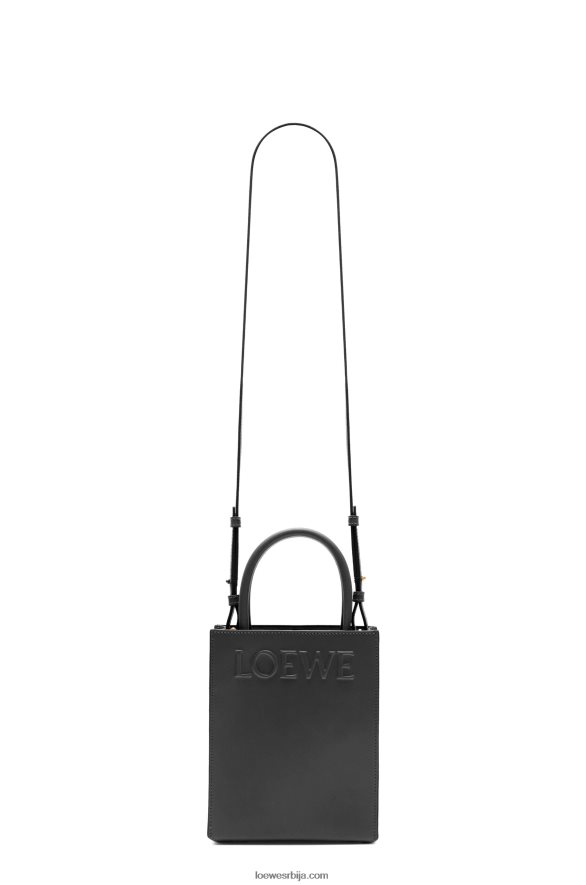 Loewe Жене стандардна а5 торба од углађене телеће коже црн HJTY118