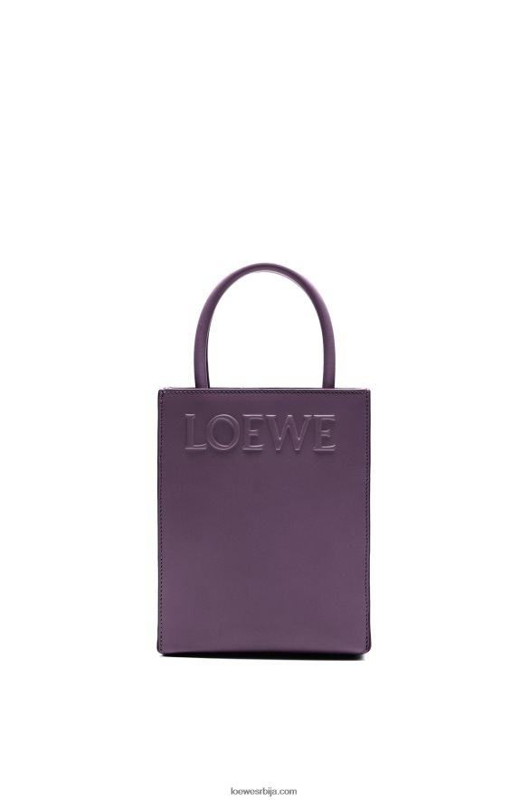 Loewe Жене стандардна а5 торба од углађене телеће коже дубоки патлиџан HJTY192