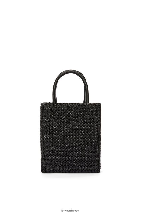 Loewe Жене стандардна а5 торба од рафије црно бели HJTY72