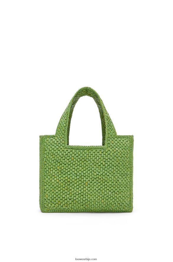 Loewe Жене торба са малим фонтом од рафије зелен HJTY108