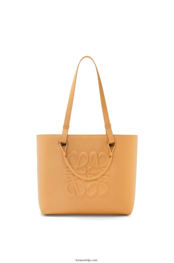 Loewe Жене мала надувана анаграм торба од класичне телеће коже топла пустиња HJTY123