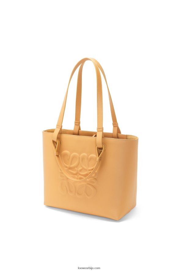 Loewe Жене мала надувана анаграм торба од класичне телеће коже топла пустиња HJTY123
