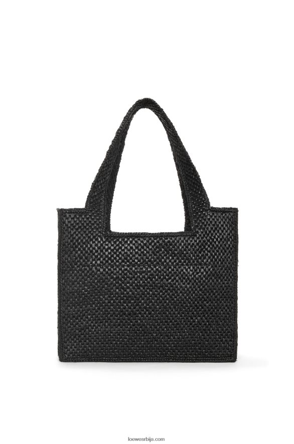 Loewe Жене торба средњег фонта од рафије црн HJTY12