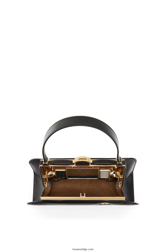 Loewe Жене фењер торба у кутији од телеће коже црн HJTY172