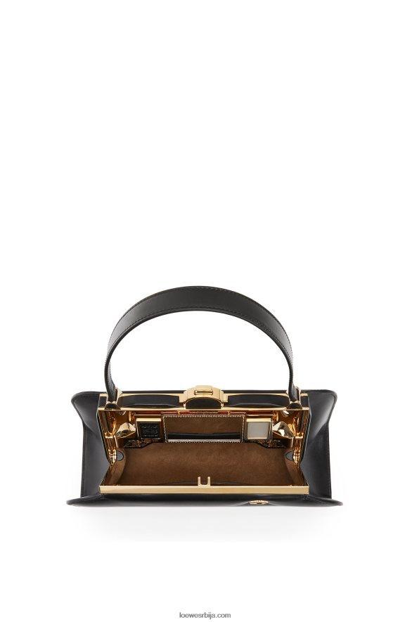 Loewe Жене фењер торба у кутији од телеће коже црн HJTY172