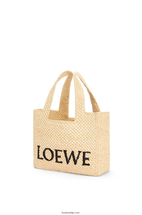 Loewe Жене торба са малим фонтом од рафије природним HJTY33