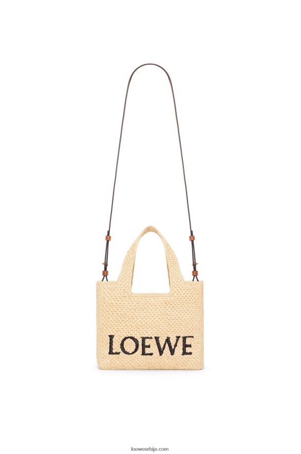 Loewe Жене торба са малим фонтом од рафије природним HJTY33