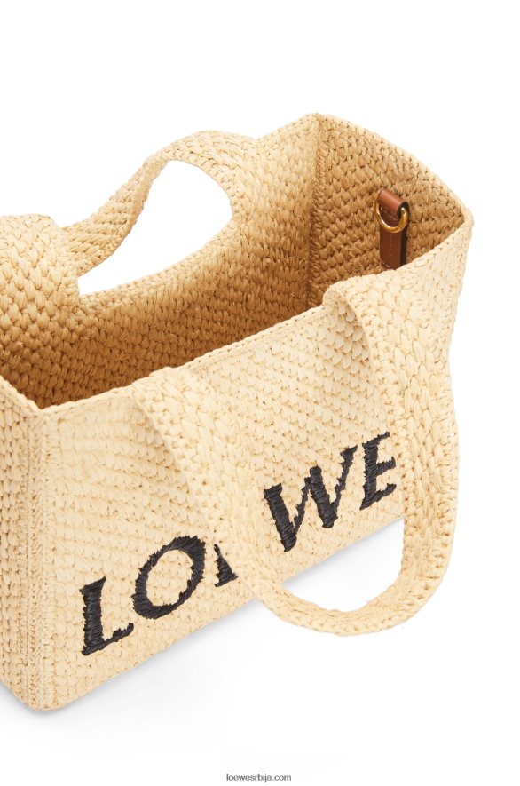 Loewe Жене торба са малим фонтом од рафије природним HJTY33