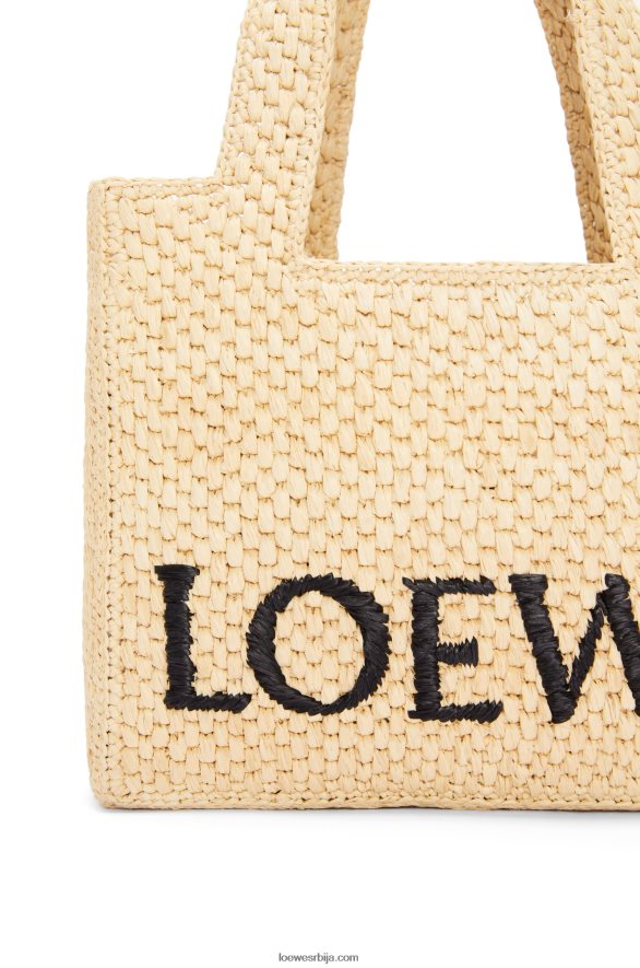 Loewe Жене торба са малим фонтом од рафије природним HJTY33