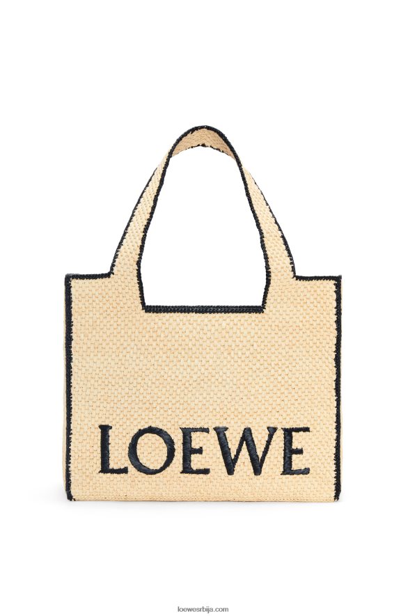 Loewe Жене торба са великим фонтом од рафије природним HJTY34