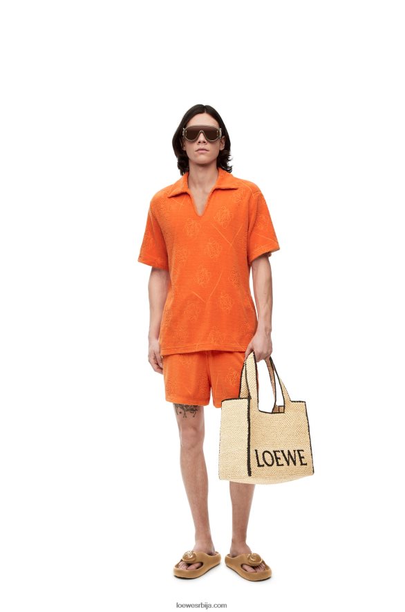 Loewe Жене торба са великим фонтом од рафије природним HJTY34