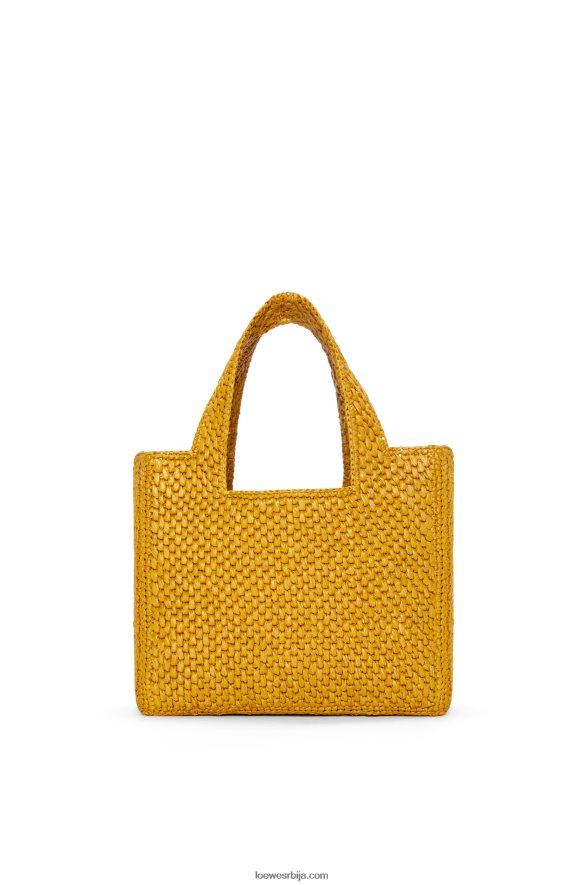 Loewe Жене торба са малим фонтом од рафије окер HJTY52
